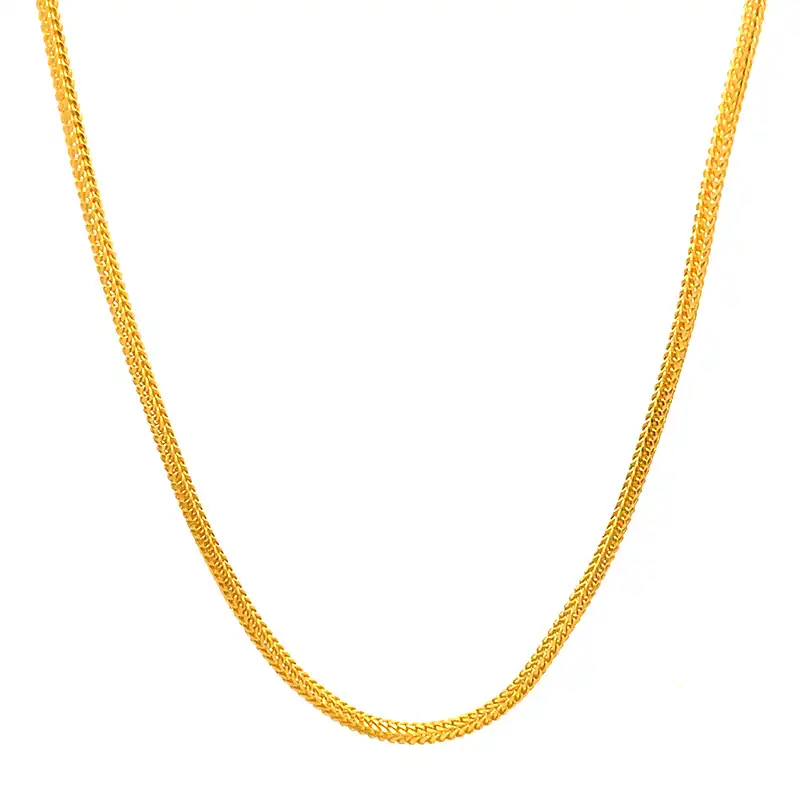 22K Gold Chain Herring Bone design - 18 inches